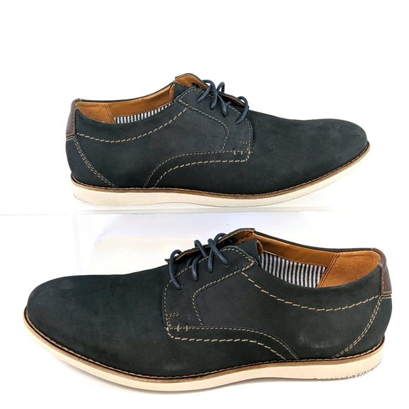 Clarks Oxford Raharto Plain Blue casual dress - Picture 4 of 7
